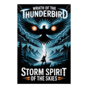 Poster Esprit de la tempête Mythique Oiseau Tonnerre Fant