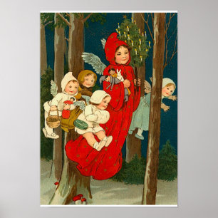 Poster Esprits de Noël Vintage