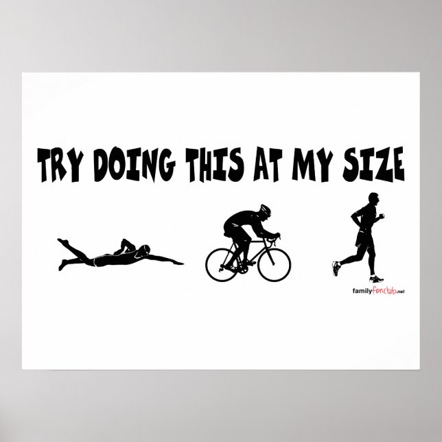 Poster Essayez de faire ça à ma taille (Devant)