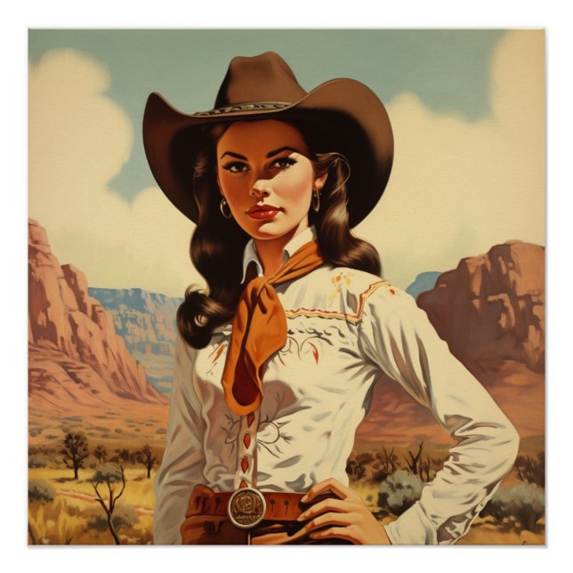 Poster Essence de la cowgirl : Whispers Ouest sauvage (Devant)