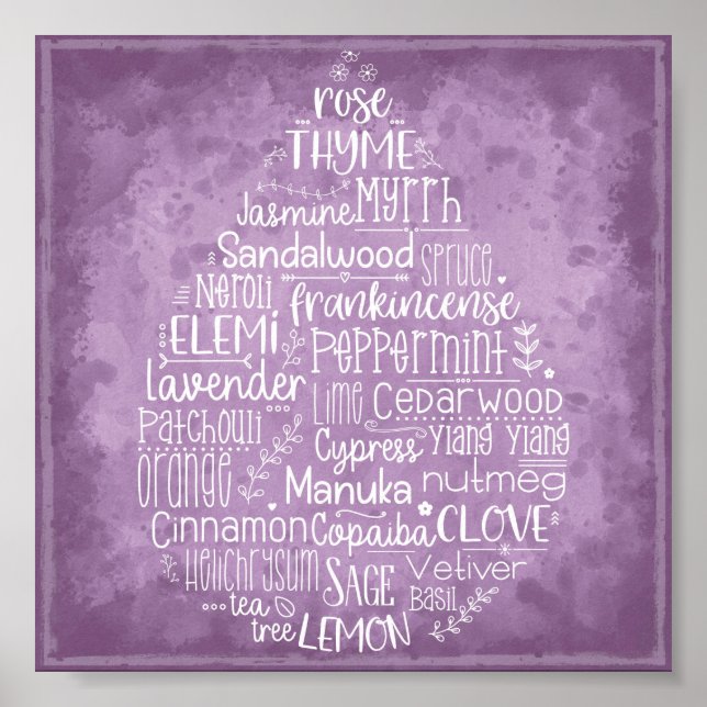 Poster Essential Oil Drop (Devant)