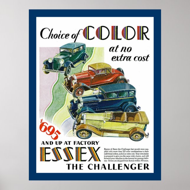 Poster Essex Le Challenger Automobile (Devant)