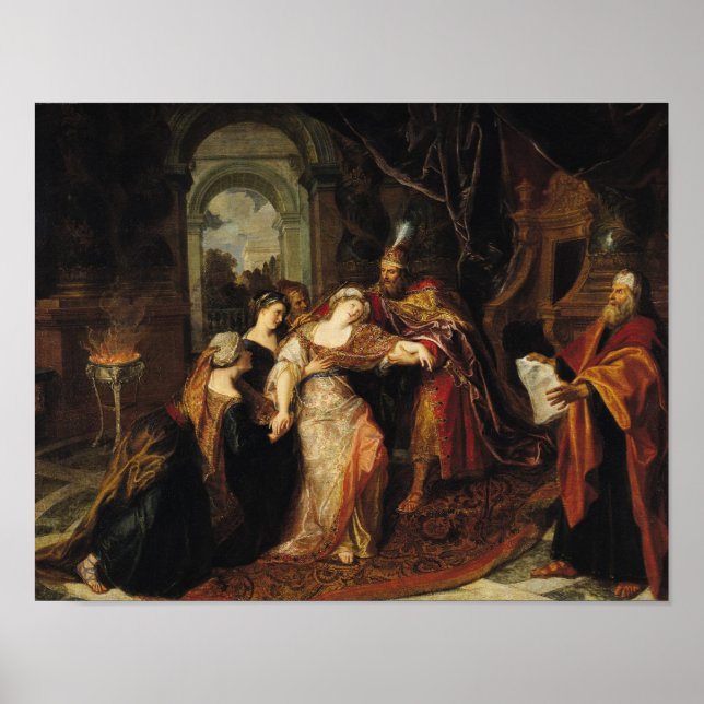Poster Esther avant Ahasuerus, avant 1697 (Devant)