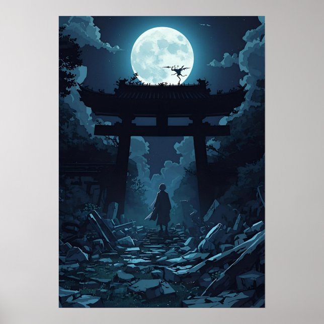 Poster esthétique Dark Anime - Mang japonais gothi (Devant)