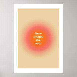 Poster esthétique - Voici Le Soleil