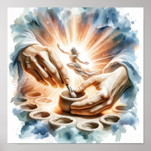 Poster et affiche d'art chrétien Clay