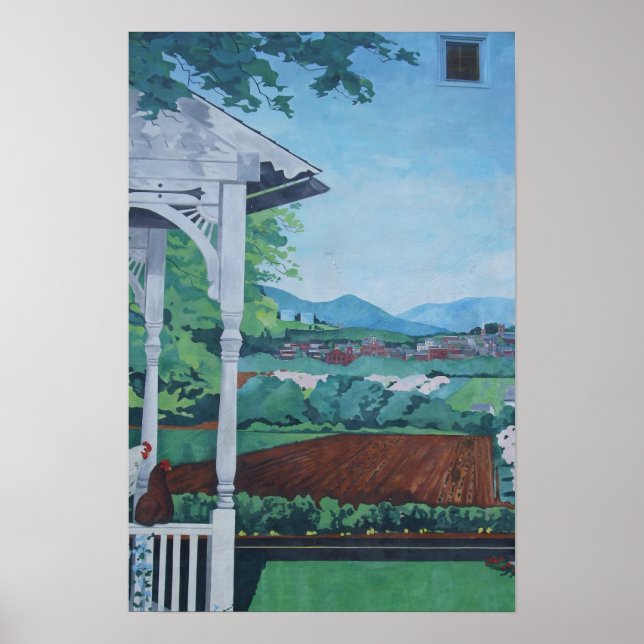 Poster et affiche sur le terrain de la ferme (Devant)