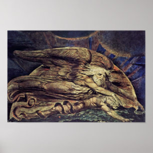 Poster Et Elohim A Créé Adam Par William Blake