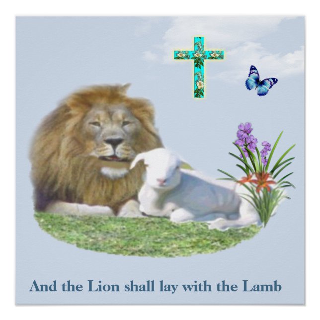 Poster Et le Lion couchera avec l'Agneau (Devant)