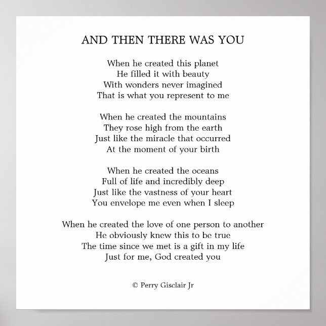 POSTER ET PUIS VOUS ÉTIEZ (Devant)