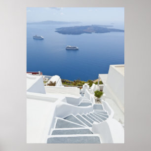 Poster Étapes de Santorini