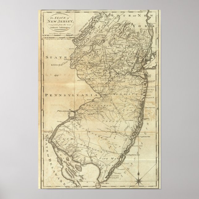 Poster État du New Jersey (Devant)