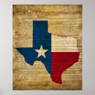 Poster État du Texas