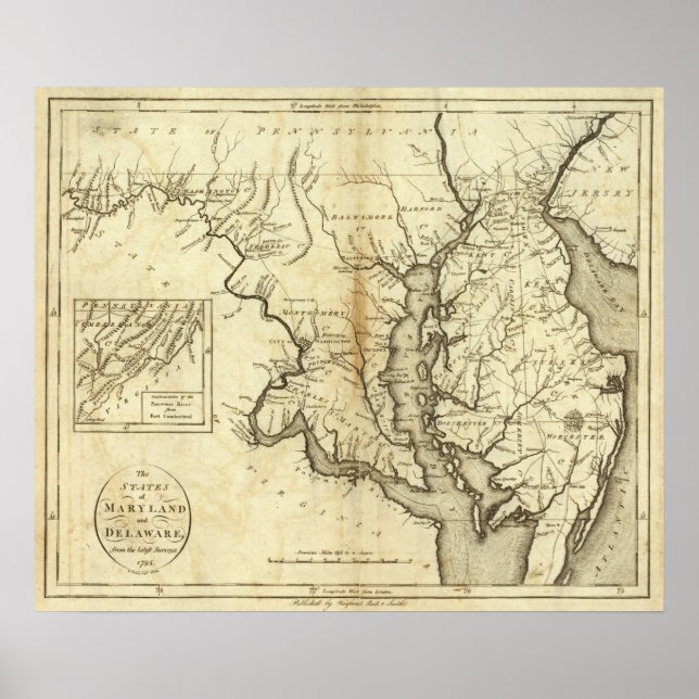 Poster États du Maryland et du Delaware (Devant)