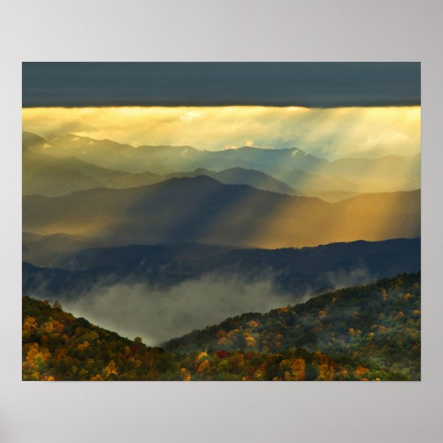 Poster États-Unis, Caroline du Nord, Great Smoky Mountain (Devant)