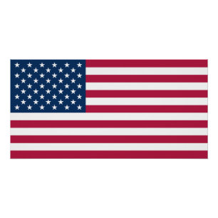 Poster États-Unis d'Amérique Drapeau USA Patriotique
