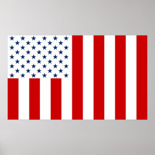Poster États-Unis Drapeau civil Fils of Liberty Variation