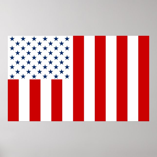 Poster États-Unis Drapeau civil Fils of Liberty Variation (Devant)