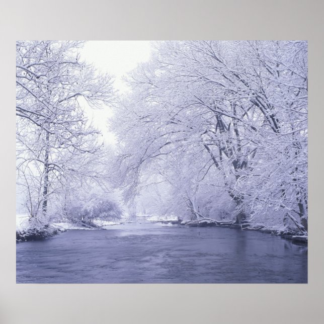 Poster États-Unis, Kentucky, Louisville. Couvert de neige (Devant)