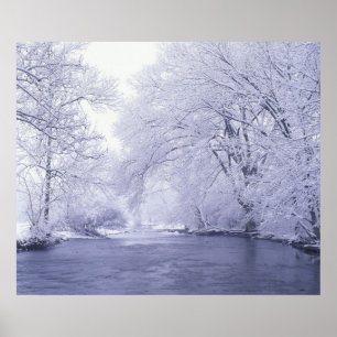 Poster États-Unis, Kentucky, Louisville. Neige