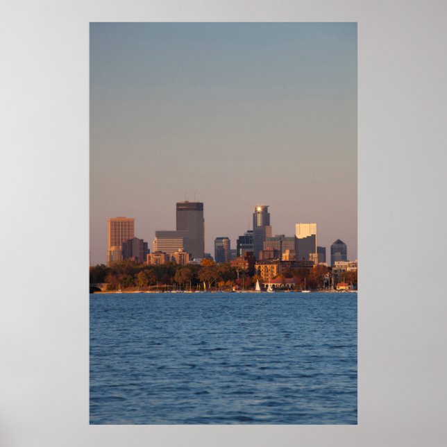 Poster États-Unis, Minnesota, Minneapolis, Skyline de la  (Devant)