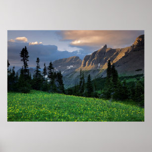 Poster États-Unis, Montana, Parc national des Glaciers, 