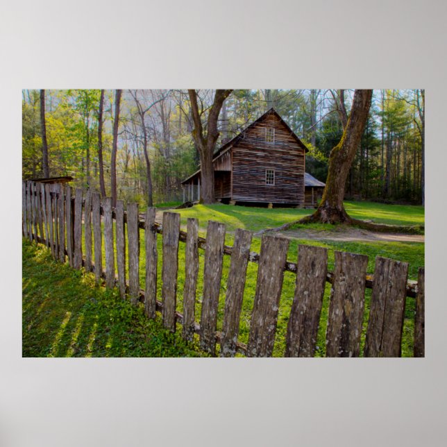 Poster États-Unis, Tennessee, cabane à Cades Cove (Devant)