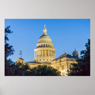 Poster États-Unis, Texas, Austin. Capitole (1888) 4