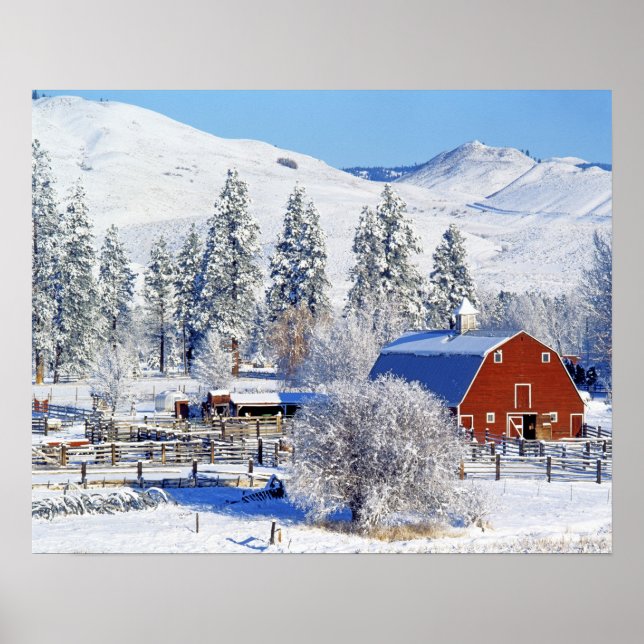 Poster États-Unis, Washington, Methow Valley, Granges dan (Devant)