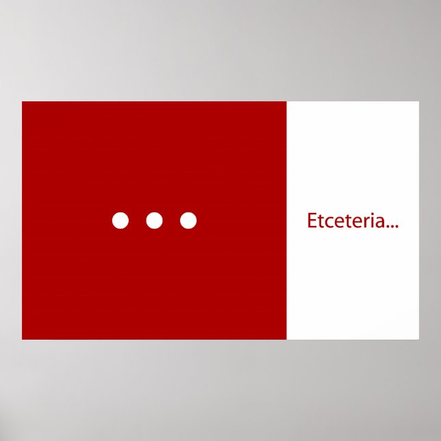 Poster Etceteria (Devant)