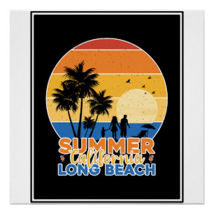 Poster Été Californie Long Beach-66594