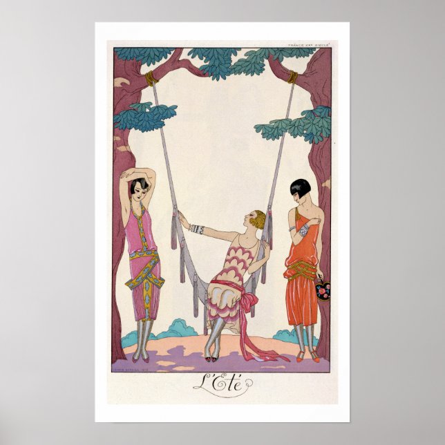 Poster Été, de la Gazette du Bon Ton, 1925 (Devant)
