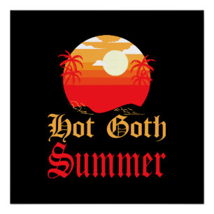 Poster été gothique chaud