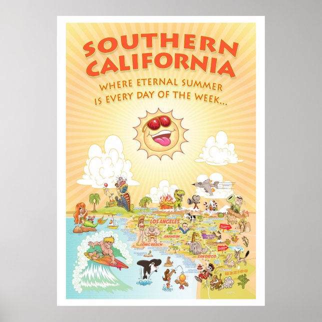 Poster éternel du géant d'été de Californie du Sud (Devant)