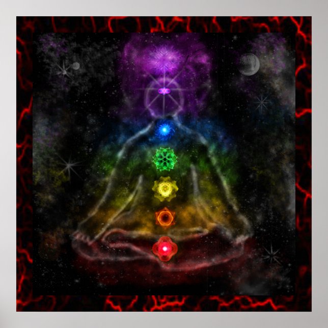 POSTER ETHÉRIQUE AURA CHAKRA (Devant)