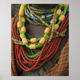 Poster Ethiopie : Bassin inférieur de la rivière Omo, del