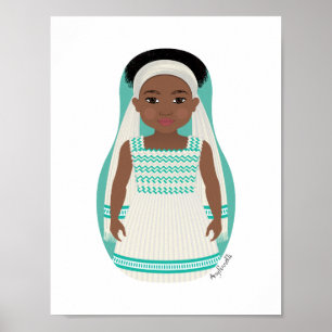 Poster éthiopien Matryoshka