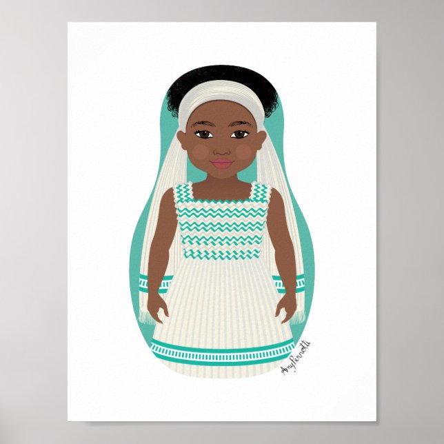 Poster éthiopien Matryoshka (Devant)