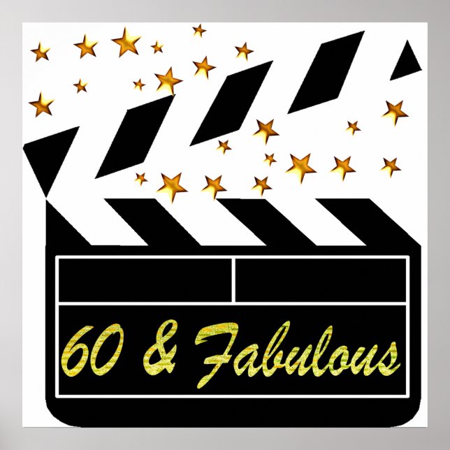 POSTER ÉTOILE DE FILM DE 60 ANS (Devant)