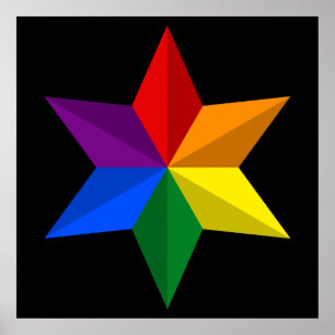 Poster Étoile gay pride