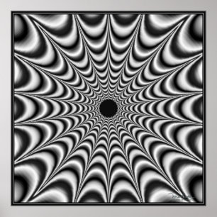 Poster Étoile noire rayonnant l'énergie