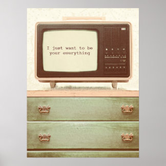 Poster Étoile TV vintage