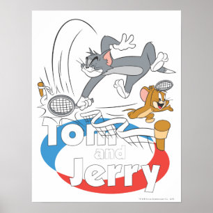 Poster Étoiles de tennis Tom et Jerry 7