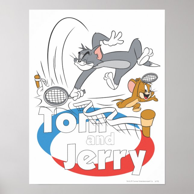 Poster Étoiles de tennis Tom et Jerry 7 (Devant)