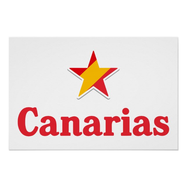 Poster Étoiles d'Espagne – Canarias (Devant)
