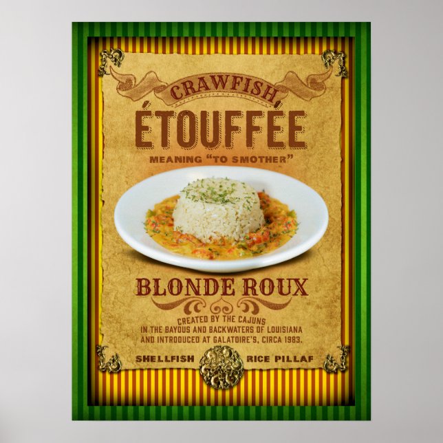 Poster Etouffffee New Orleans Cajun (Devant)