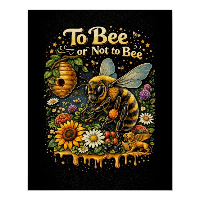 Poster Être Abeille ou Ne Pas Être Abeille (Devant)