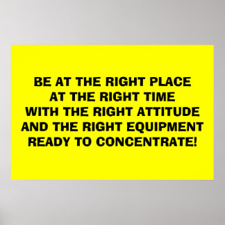 Poster Être "Attitudes"