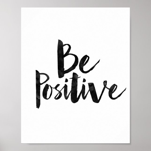 Poster Être positif (Devant)