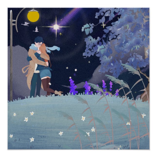Poster Étreinte de nuit (Devant)